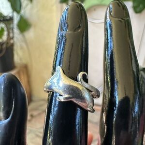 Silver Dolphin Ring
